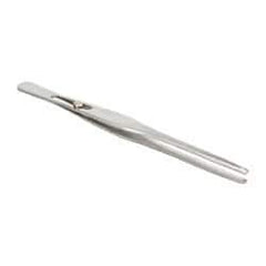 Value Collection - 6-1/2" OAL Stainless Steel Assembly Tweezers - Slide Lock, Blunt Points - Benchmark Tooling