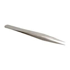 Value Collection - 4-3/4" OAL 3-SS Precision Tweezers - Very Fine - Benchmark Tooling