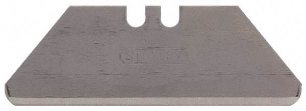 Stanley - 5 Piece Carbon Steel Utility Knife Blade - 1-7/8" OAL, 0.024" Blade Thickness - Benchmark Tooling