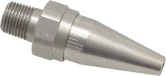 Vortec - Blow Gun OSHA Air Saver Nozzle - 1/8 NPT, 1-7/8" Long, Stainless Steel - Benchmark Tooling