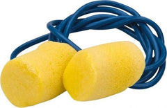 3M - Disposable, Corded, 29 dB Earplugs - Yellow, 20 Pairs - Benchmark Tooling