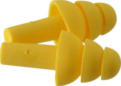 Aearo E-A-R - Reusable, Uncorded, 25 dB, Flange Earplugs - Yellow, 20 Pairs - Benchmark Tooling