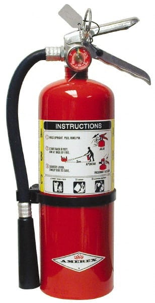 Amerex - 5 Lb, 2-A:10-B:C Rated, Dry Chemical Fire Extinguisher - Benchmark Tooling