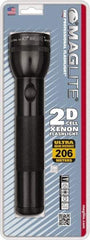 Mag-Lite - Krypton Bulb, 27 Lumens, Industrial/Tactical Flashlight - Black Aluminum Body, 2 D Batteries Not Included - Benchmark Tooling