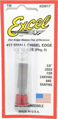 Excel - 5 Piece Steel Hobby Blade - 1-1/2" OAL - Benchmark Tooling