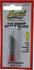 Excel - 5 Piece Steel Hobby Blade - 1-5/8" OAL - Benchmark Tooling