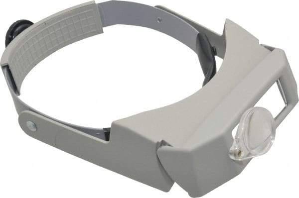 Made in USA - 1.75x Magnification, Acrylic, Rectangular Magnifier - 3-1/8 Inch Long x 1-1/8 Inch Wide Lens, Headband Mount, 14 without Auxiliary Lens and 4 with Auxiliary Lens Inch Focal Distance - Benchmark Tooling