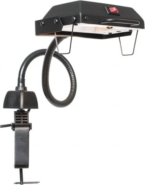 Electrix - 27 Inch, Gooseneck, Clamp on, Halogen, Black, General Purpose Task Light - 100 Watt, Nonmagnifying - Benchmark Tooling