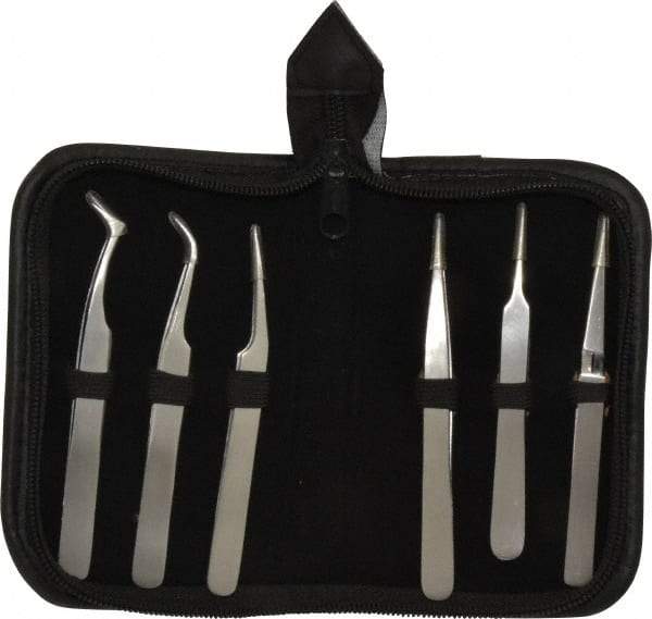 Value Collection - Stainless Steel Tweezer Set - 6 Piece - Benchmark Tooling