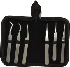 Value Collection - Stainless Steel Tweezer Set - 6 Piece - Benchmark Tooling