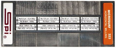 SPI - 0.2 to 6.3 RA micro m Surface Finish, Nickel, Surface Finish Comparator - Exact Industrial Supply