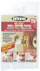 Hyde Tools - Drywall/Plaster Repair - White, 5" x 15" (75 Sq In ) Coverage - Benchmark Tooling