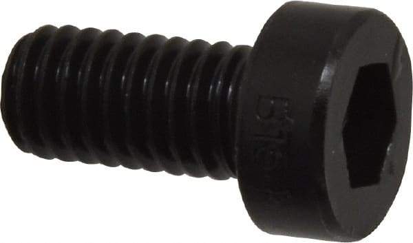 Holo-Krome - M6x1.00 Metric Coarse Hex Socket Drive, Low Socket Cap Screw - Grade 10.9 Alloy Steel, Black Oxide Finish, Fully Threaded, 12mm Length Under Head - Benchmark Tooling