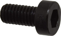 Holo-Krome - M6x1.00 Metric Coarse Hex Socket Drive, Low Socket Cap Screw - Grade 10.9 Alloy Steel, Black Oxide Finish, Fully Threaded, 12mm Length Under Head - Benchmark Tooling
