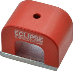 Eclipse - 1 Hole, 0.1969" Hole Diam, 1-3/16" Overall Width, 1-49/64" Deep, 1-3/16" High, 26 Lb Average Pull Force, Alnico Power Magnets - 11mm Pole Width, 550°C Max Operating Temp, Grade 5 Alnico - Benchmark Tooling