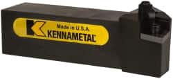 Kennametal - MCLN, Left Hand Cut, 5° Lead Angle, 1-1/2" Shank Height x 1-1/2" Shank Width, Negative Rake Indexable Turning Toolholder - 6" OAL, CN..64. Insert Compatibility, Series Kenloc - Benchmark Tooling