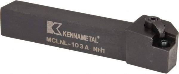 Kennametal - MCLN, Left Hand Cut, 5° Lead Angle, 5/8" Shank Height x 5/8" Shank Width, Negative Rake Indexable Turning Toolholder - 4" OAL, CN..32. Insert Compatibility, Series Kenloc - Benchmark Tooling