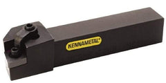 Kennametal - MCGN, Left Hand Cut, 0° Lead Angle, 3/4" Shank Height x 3/4" Shank Width, Negative Rake Indexable Turning Toolholder - 4-1/2" OAL, CN..43. Insert Compatibility, Series Kenloc - Benchmark Tooling