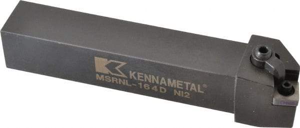 Kennametal - MSRN, Left Hand Cut, 15° Lead Angle, 1" Shank Height x 1" Shank Width, Negative Rake Indexable Turning Toolholder - 6" OAL, SN..43. Insert Compatibility, Series Kenloc - Benchmark Tooling