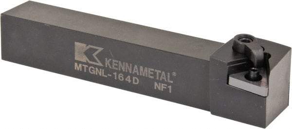 Kennametal - MTGN, Left Hand Cut, 0° Lead Angle, 1" Shank Height x 1" Shank Width, Negative Rake Indexable Turning Toolholder - 6" OAL, TN..43. Insert Compatibility, Series Kenloc - Benchmark Tooling