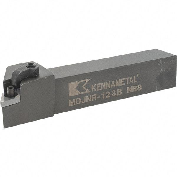 Kennametal - MDJN, Right Hand Cut, 3° Lead Angle, 3/4" Shank Height x 3/4" Shank Width, Negative Rake Indexable Turning Toolholder - 4-1/2" OAL, DN..33. Insert Compatibility, Series Kenloc - Benchmark Tooling