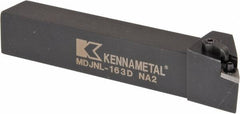 Kennametal - MDJN, Left Hand Cut, 3° Lead Angle, 1" Shank Height x 1" Shank Width, Negative Rake Indexable Turning Toolholder - 6" OAL, DN..33. Insert Compatibility, Series Kenloc - Benchmark Tooling