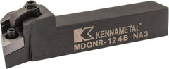 Kennametal - MDQN, Right Hand Cut, 27.5° Lead Angle, 3/4" Shank Height x 3/4" Shank Width, Negative Rake Indexable Turning Toolholder - 4-1/2" OAL, DN..43. Insert Compatibility, Series Kenloc - Benchmark Tooling