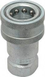 Parker - 1/2 NPTF Steel Hydraulic Hose Female Pipe Thread Coupler - 4,000 psi - Benchmark Tooling