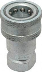 Parker - 1/2 NPTF Steel Hydraulic Hose Female Pipe Thread Coupler - 4,000 psi - Benchmark Tooling