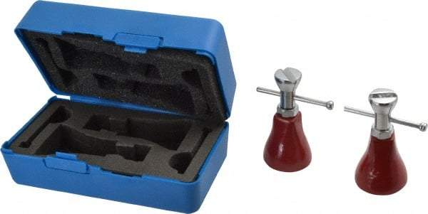 Fowler - 3 Piece, 3 to 4" High Screw Jack Set - 1-1/2" Base Diam - Benchmark Tooling