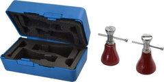 Fowler - 3 Piece, 3 to 4" High Screw Jack Set - 1-1/2" Base Diam - Benchmark Tooling