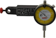 Value Collection - 0.001" Graduation, 0-100 Dial Reading, Dial Indicator & Base Kit - 4-1/2" Base Length x 1" Base Width x 1-1/4" Base Height, 2.2" Dial Diam - Benchmark Tooling