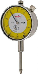 Value Collection - 0.001" Graduation, 0-100 Dial Reading, Indicator & Base Kit - 4-1/2" Base Length x 1" Base Width x 1-1/4" Base Height, 2.2" Dial Diam - Benchmark Tooling