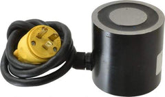 Mag-Mate - 3" Diam, 25 Watts, 370 Lb Max Magnetic Pull Electromagnet - 5/16-18 Thread, 120 AC Output Voltage - Benchmark Tooling