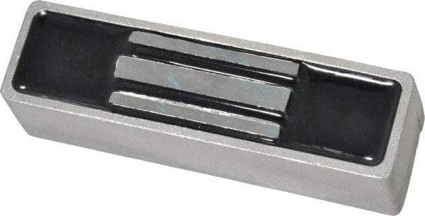 Mag-Mate - 1-1/4" Wide x 1-1/4" High x 4-1/2" Long, Rectangular Ceramic Holding Magnet - 3 Pole, 110 Lb Max Holding Capacity, 55 Lb Average Holding Capacity - Benchmark Tooling