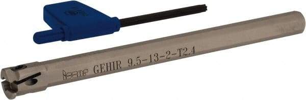 Iscar - GEHI, Internal, Right Hand, 0.094" Max Depth of Cut, 0.075 to 0.095" Groove Width, Indexable Grooving Tool Holder - GEMI.., GEPI.. Insert Compatibility, 3/8" Shank Width, 5" OAL, Through Coolant - Benchmark Tooling