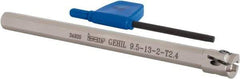 Iscar - GEHI, Internal, Left Hand, 0.094" Max Depth of Cut, 0.075 to 0.095" Groove Width, Indexable Grooving Tool Holder - GEMI.., GEPI.. Insert Compatibility, 3/8" Shank Width, 5" OAL, Through Coolant - Benchmark Tooling