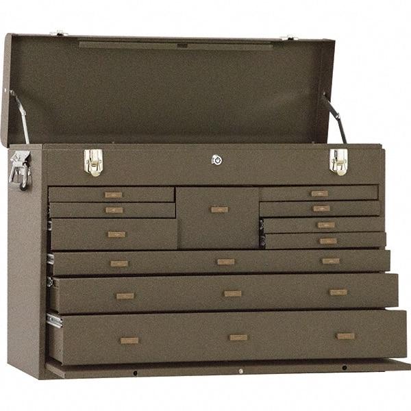 Kennedy - 11 Drawer Tool Chest - 26-3/4" Wide x 8-1/2" Deep x 18" High, Brown - Benchmark Tooling