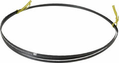Starrett - 18 TPI, 7' 9-1/2" Long x 1/4" Wide x 0.025" Thick, Welded Band Saw Blade - Carbon Steel, Toothed Edge, Raker Tooth Set, Flexible Back, Contour Cutting - Benchmark Tooling