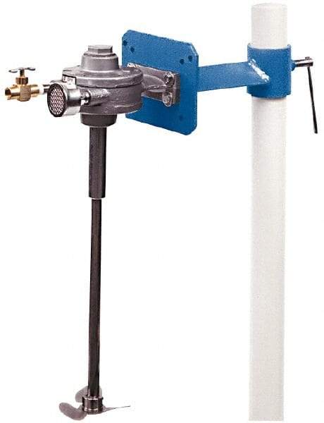 Neptune Mixer - 50 to 80 psi Air Pressure, 5 Gallon Mixing Capacity, 1/4 to 1/2 hp, Pipe Clamp, Air Powered Mixer - 24 Inch Long Shaft, Compatible with Pail Container - Benchmark Tooling