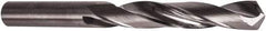 Precision Twist Drill - #22 118° Solid Carbide Jobber Drill - Bright Finish, Right Hand Cut, 2-1/2" OAL, Split Point - Benchmark Tooling