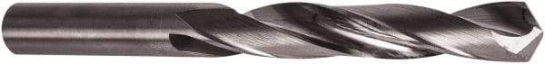 Precision Twist Drill - #54 118° Solid Carbide Jobber Drill - Bright Finish, Right Hand Cut, 1-1/2" OAL, Split Point - Benchmark Tooling