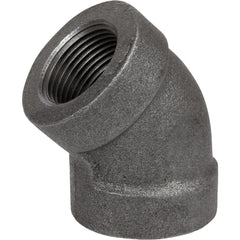 Black Pipe Fittings; Fitting Type: Elbow; Fitting Size: 1/2″; Material: Malleable Iron; Finish: Black; Fitting Shape: 45 ™ Elbow; Thread Standard: NPT; Connection Type: Threaded; Lead Free: No; Standards:  ™ASME ™B1.2.1;  ™ASME ™B16.3; ASTM ™A197;  ™UL ™L