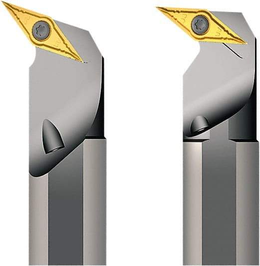 Seco - 32mm Min Bore Diam, 250mm OAL, 25mm Shank Diam, A-SVQB Indexable Boring Bar - 65mm Max Bore Depth, VB.. 1604.., VCG.. 1604.. Insert, Screw Holding Method - Benchmark Tooling