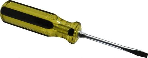 Stanley - Standard Slotted Screwdriver - Round Shank, Acetate Handle - Benchmark Tooling