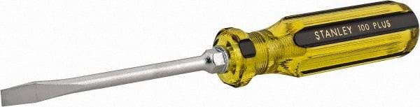 Stanley - Standard Slotted Screwdriver - Round Shank, Acetate Handle - Benchmark Tooling