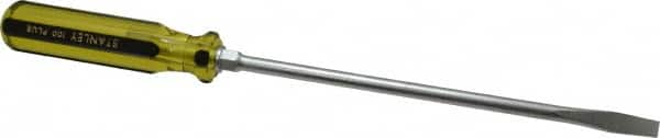 Stanley - Standard Slotted Screwdriver - Round Shank, Acetate Handle - Benchmark Tooling