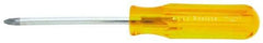 Xcelite - #2, 8-1/8" OAL, Standard Phillips Screwdriver - 4" Blade Length, Round Shank, Acetate Handle - Benchmark Tooling