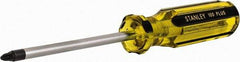 Stanley - #2, 8-1/4" OAL, Standard Phillips Screwdriver - 4" Blade Length, Round Shank, Acetate Handle - Benchmark Tooling