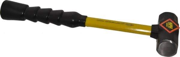 NUPLA - 2 Lb Head, 14" Long Sledge Hammer - Steel Head, Fiberglass Handle - Benchmark Tooling